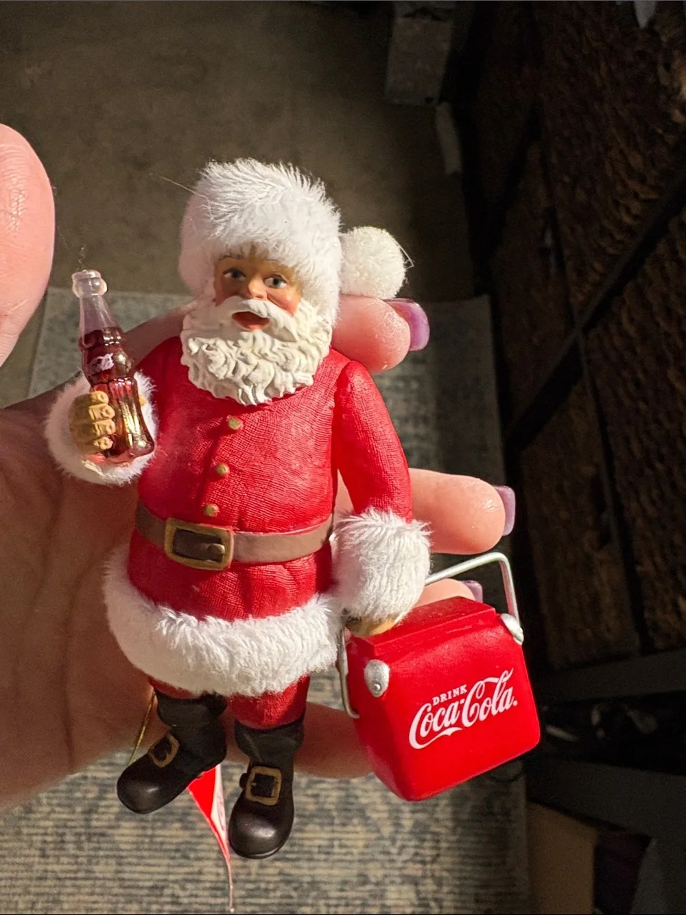 Lot of Coca-Cola, Santa Claus Christmas ornaments please look!